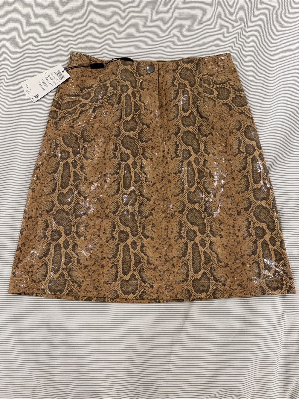 NWT MARC CAIN Snake Print Skirt